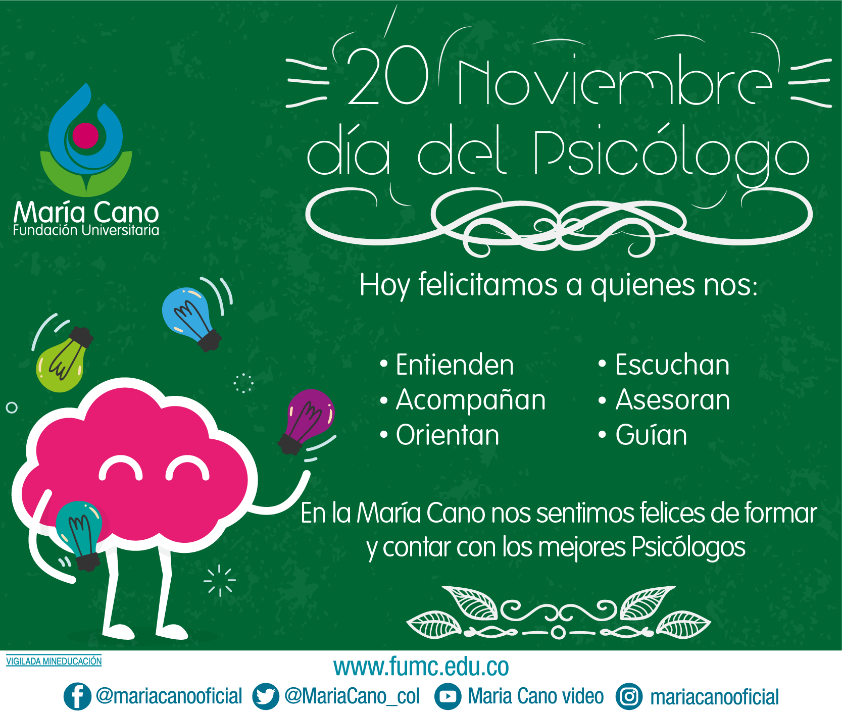Día del Psicólogo Maria Cano en