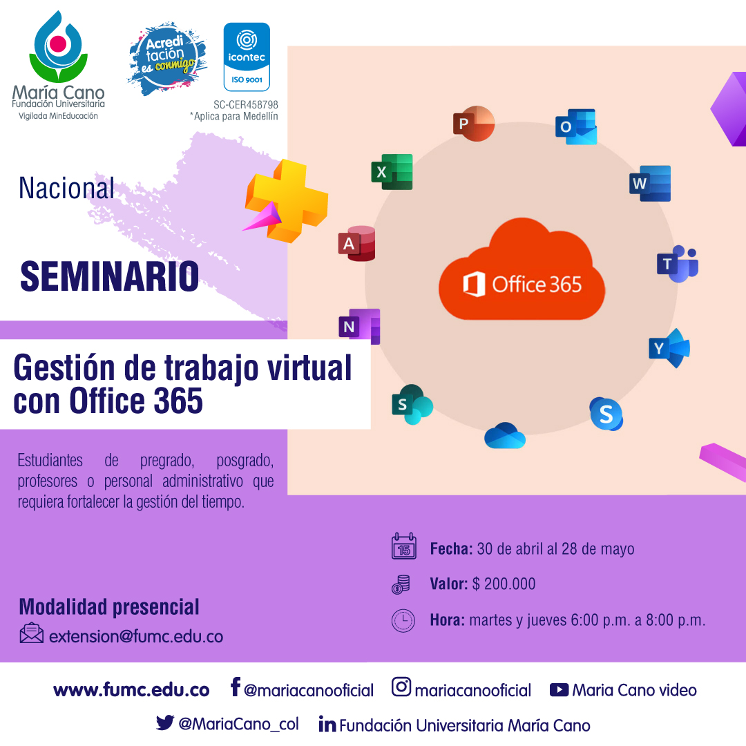 formacioncontinua/Gestión de trabajo virtual con Office 365 - Maria Cano